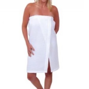 Waffle Weave Bath Robe or Towel w/ Velcro Closure